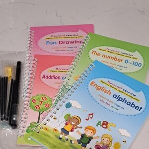 Kids Learning Activity Books Set Of 4, NEW